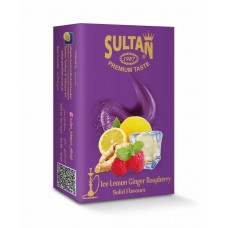 Тютюн Sultan Ice Lemon Ginger Raspberry 50 грам (крижаний лимон імбир малина)