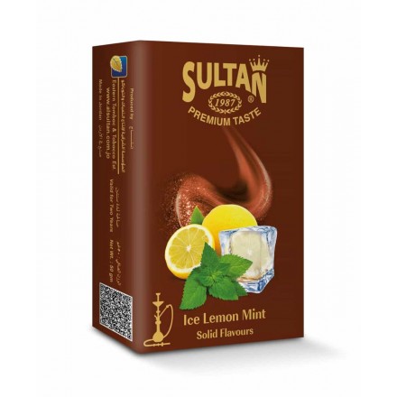 Табак Sultan Ice Lemon Mint 50 грамм (ледяной лимон с мятой)