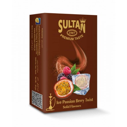 Тютюн Sultan Ice Passion Berry Twist 50 грам (крижана лісова ягода з маракуєю)