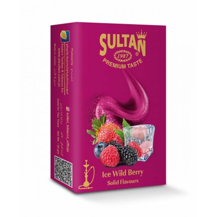 Табак Sultan Ice Wild Berry 50 грамм (ледяная лесная ягода)