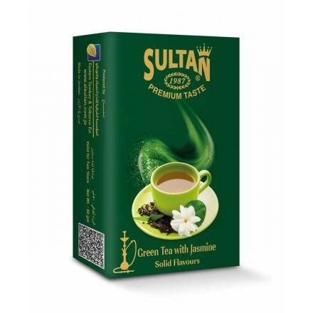 Табак Sultan Green Mint With Jasmine 50 грамм (зеленый чай с жасмином)