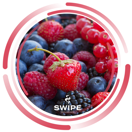 Безнікотинова суміш Swipe  Triple Berry Fizz 250 грам (суниця малина м`ята чорниця)