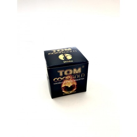 Уголь кокосовый Tom Cococha Premium Gold (8 кубиков 25*25*25)