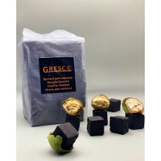 Вугілля горіхове Gresco 1 кг поліетилен (72 кубики 25*25)